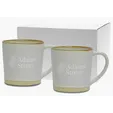 Etched Rustic Collection Ceramic Mug Gift Set, 12 oz. — view 2
