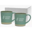 Etched Rustic Collection Ceramic Mug Gift Set, 12 oz. — view 3