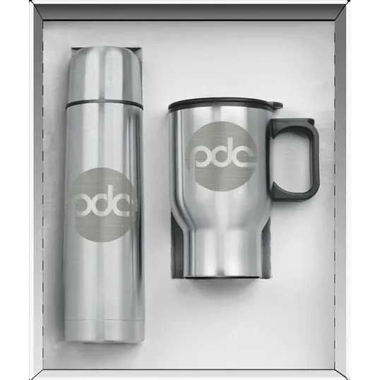 Two Piece Stainless Steel Set with Laser Etching
