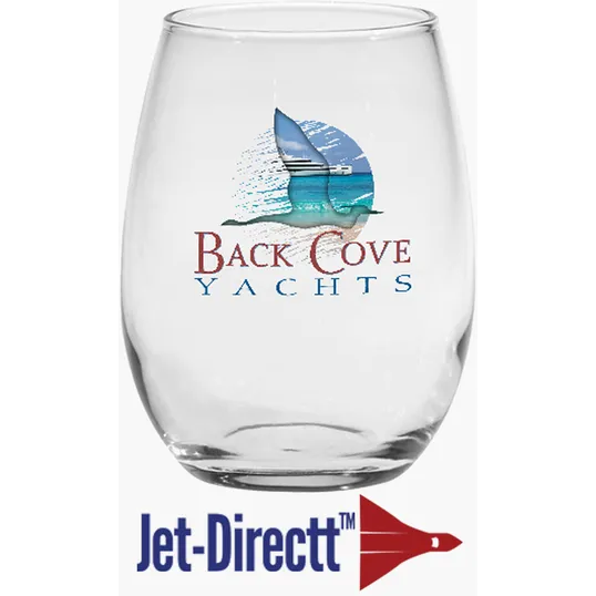 15 oz. Stemless Wine Glass Thank You Set — view 2