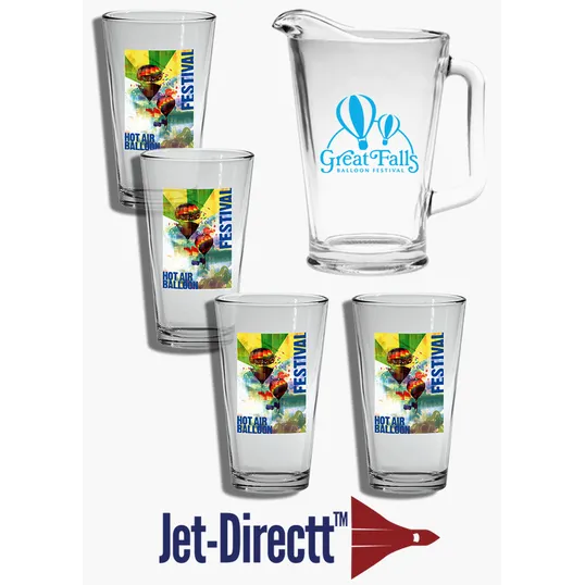 Pitcher and Pint Set, 60 oz. Pitcher with Four 16 oz. Glasses — view 3
