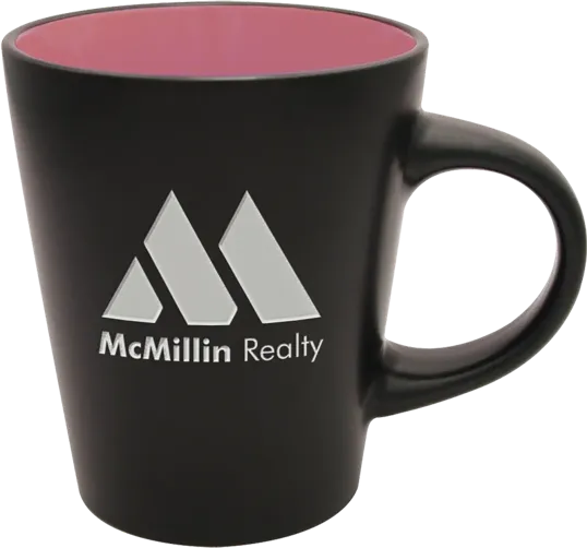 Noir Collection Etched Ceramic Mug, 12 oz. — view 5