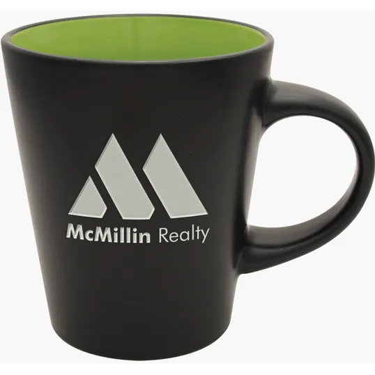 Noir Collection Etched Ceramic Mug, 12 oz. — view 2