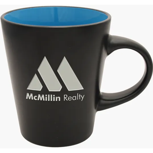 Noir Collection Etched Ceramic Mug, 12 oz. — view 3