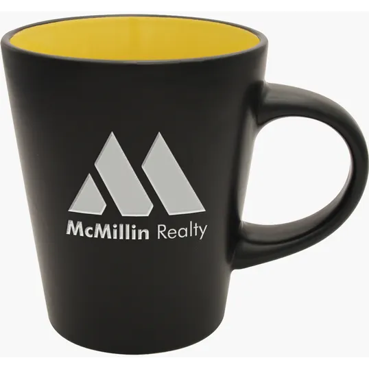 Noir Collection Etched Ceramic Mug, 12 oz. — view 7