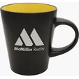 Noir Collection Etched Ceramic Mug, 12 oz. — view 7