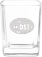 Square Shot Glass, 2.25 oz., Deep Etched
