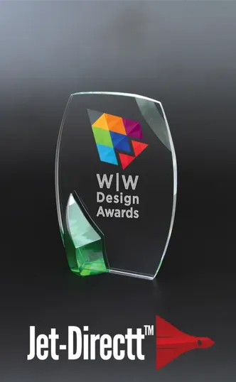 Large Randolf Optical Crystal Award — view 2