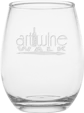 12 oz. Stemless Wine Glass, Deep Etched
