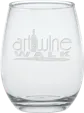 12 oz. Stemless Wine Glass, Deep Etched — view 2