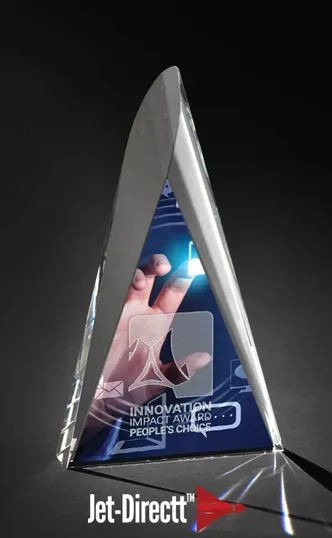 Isosceles Optical Crystal Award — view 2