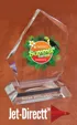 Large DeCuir Award in Optical Crystal — view 2