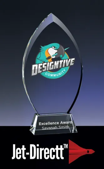 Small Prestige Optical Crystal Award — view 2