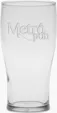 16 oz. Pub Glass, Deep Etched