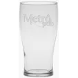 16 oz. Pub Glass, Deep Etched — view 3