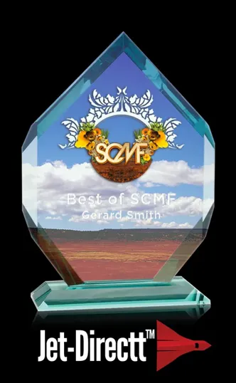Small Mallory Award in Jade Crystal — view 2