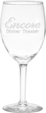 8 oz. Deep Etched Wine Glass