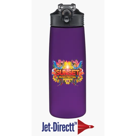 Niagara 25 oz. Plastic Bottle with Flip Lid — view 6