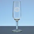 6.5 oz. Deep Etched Champagne Flute — view 3