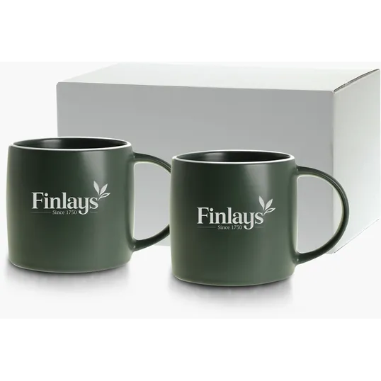 Etched Cimarron Collection Ceramic Gift Set, 17 oz. — view 5