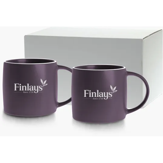 Etched Cimarron Collection Ceramic Gift Set, 17 oz. — view 6
