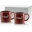 Etched Cimarron Collection Ceramic Gift Set, 17 oz. — view 3