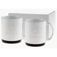 Etched Darien Collection Gift Set, 20 oz. Ceramic Mugs — view 6