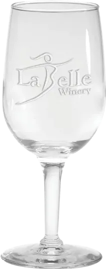 6.5 oz. Tall Wine Glass, Deep Etched