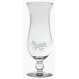 15 oz. Footed Hurricane Glass, Deep Etched
