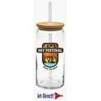 20 oz. Tall Boy Glass with Bamboo Lid — view 2