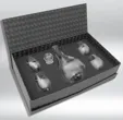 Carafe Gift Set with Deep Etched Stemless Wine Glasses — view 2