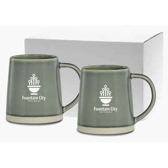 Dinenzio Collection 16 oz. Ceramic Mug Gift Set — view 3