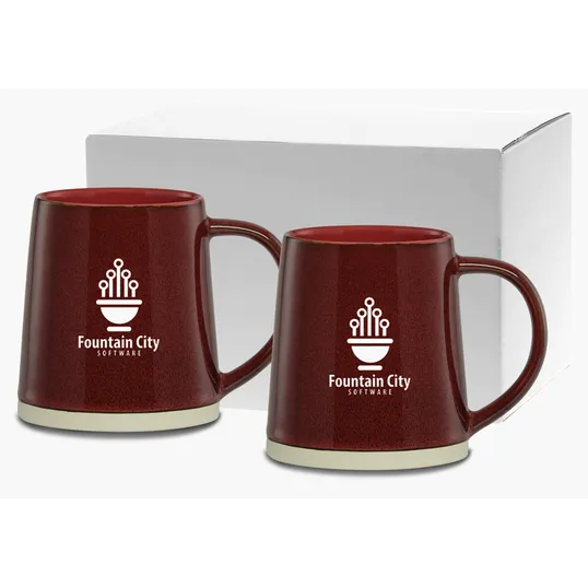 Dinenzio Collection 16 oz. Ceramic Mug Gift Set — view 4