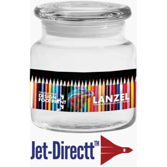 Apothecary Jar with Flat Lid, 16 oz. — view 2