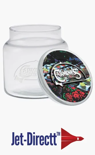 16 oz. Apothecary Jar with Flat Lid — view 2