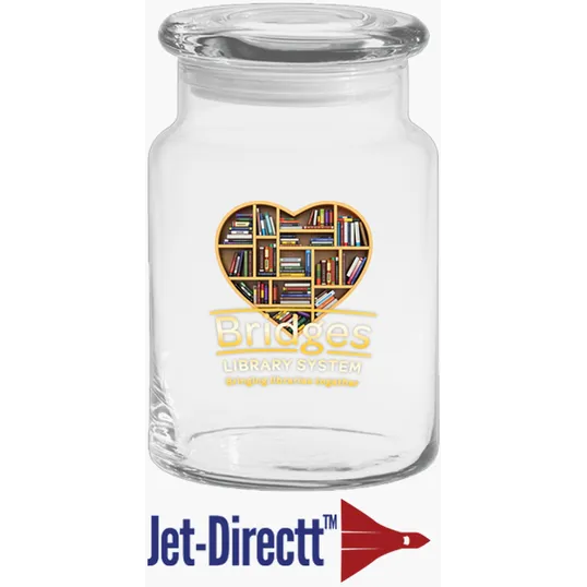 26 oz. Apothecary Jar with Flat Lid — view 2