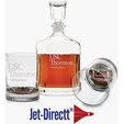 3-Piece Decanter Set with Deep Etch — view 2