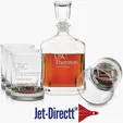 5-Piece Deep Etched Decanter Set — view 2