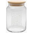 Etched Apothecary Jar with Bamboo Lid, 26 oz.
