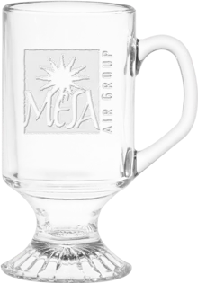 Picture For 10 oz. Irish Coffee Mug - Deep Etched