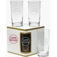 12 oz. Deluxe Beverage Premium Glass Set, Etched
