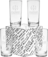 Deluxe Beverage Thank You Set, 12 oz. Deep Etched