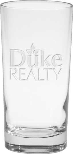 Deluxe Beverage Glass, 12 oz., Deep Etched