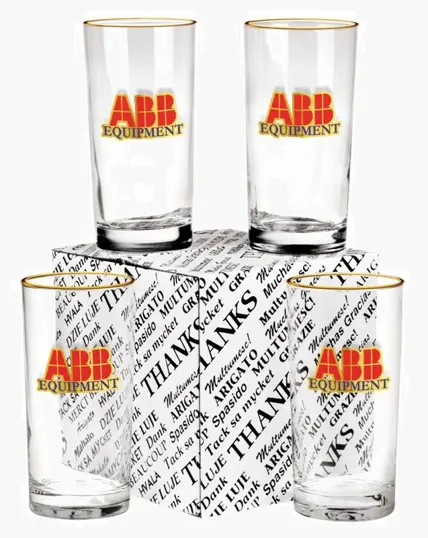 Deluxe Beverage Thank You Set, 12 oz. Glasses — view 4