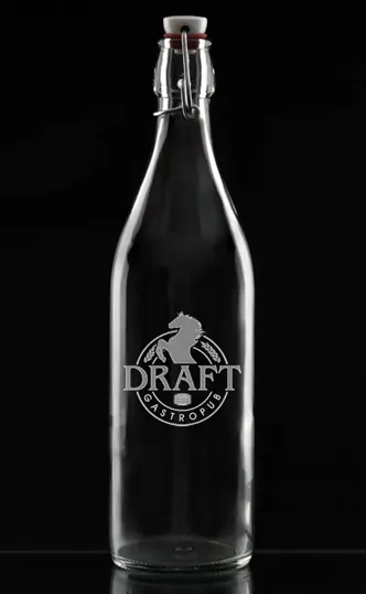 Deep Etched Large Giara Bottle
