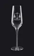 Exclusive Prism Flute, 8 oz. Deep Etched Glass