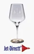 Prism White Wine Glass, 20 oz., Deep Etched — view 2