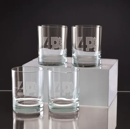 Executive Double Old Fashion Glass, Set of 4