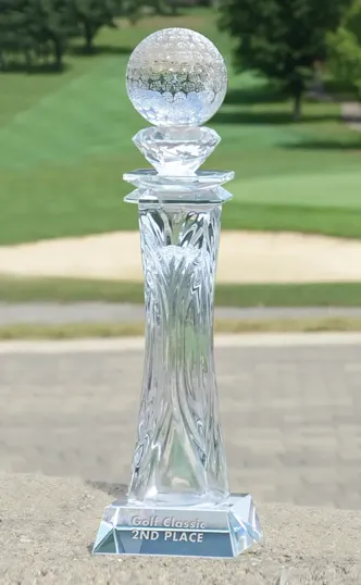 Medium Durham Tower Lead-Free Crystal Award
