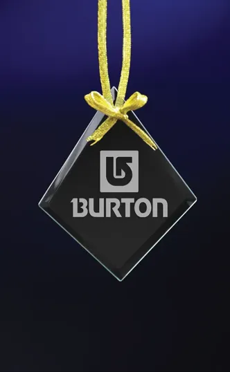 Diamond Etched Ornament